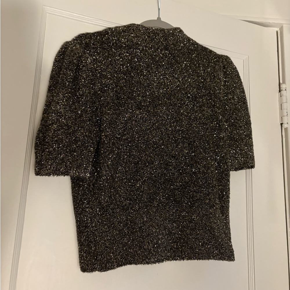 Kate Spade Metallic Short Sleeve Sweater - Picture 5 of 7